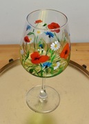 Ręcznie malowany kieliszek 