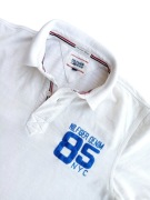 Tommy Hilfiger t-shirt oryginalna kremowa koszulka polo rozmiar M