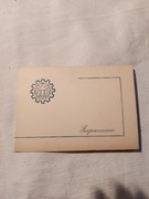 Zaproszenie na inaugurację politechnika slaska 1957/1958