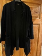 Kardigan męski S Zara man czarny blezer z kieszeniami bawełna100%