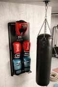 Wieszak Stacja Bokserska M-STATION PRO na Rękawice Kask bokserski - PL