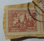 Zestaw z 25 znaczków pocztowych Fi 210. 1925 15 gr 