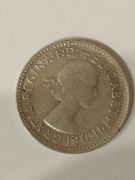 Australia 6 pensow 1962r.Ag.500 Gratia-Regina F.D.Elizabeth II .Dei Gratia 