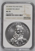 50 zł - 2014 - Kazimierz Wielki - NGC MS70