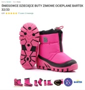 Bartek śniegowce dziecięce