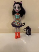 ENCHANTIMALS LALKA ZE ZWIERZĄTKIEM KOT GJX40 UŻYWANA