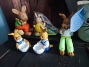 Zestaw bibelotów królik zając