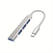 Hub USB-C 3.0 4 porty USB (aluminiowy adapter)