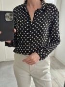 Czarna koszula w serca 14 wiskoza new look XL