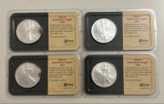 4x Srebrna moneta Amerykański Orzeł 1 uncja 2004