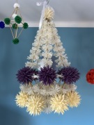 Pająk ludowy ze słomy i bibuły sztuka ludowa rękodzieło