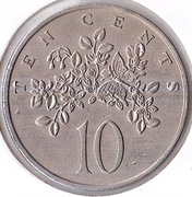 JAMAJKA 10 centów 1969, KM# 47, XF, niemagnetyczna