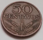 Portugalia 50 centavo centavos 1974