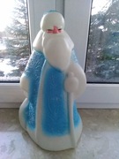 Stara zabawka Prl kolekcja figurka Duży Dziadek Mróz plastik