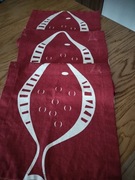 Efektowny bieżnik obrus skandynawski tkany super serweta 35x130 cacko