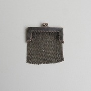 Lata 20 srebrna portmonetka art deco idealny stan!