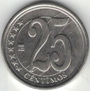 Wenezuela 25 centimos 2007 - 20 mm - wypukłe bicie - nr 2