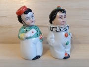 FIGURALNE PRZYPRAWNIKI PORCELANA SOLNICZKA I PIEPRZNICZKA 
