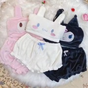 Damska Piżama Słodka Aksamitny Komplet Hello Kitty