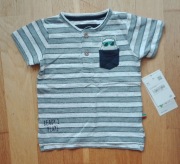 Koszulka henley w paski hipopotam C&A 80 NOWA!