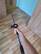 Wędka castingowa/spinningowa 2.1m z multiplikatorem