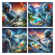 Tworzenie Grafiki AI: AI Grafika, Projekt AI 4szt.