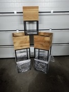 Doniczki dębowe loft