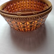 Wiklinowy pojemnik / puzderko. PRL.