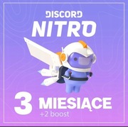 Discord Nitro 3 miesiące | Działa na wszystkich kontach*
