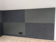 Panel dźwiękochłonny SPLIT, wymiar: 1200 na 600 mm, kolor ciemnoszary