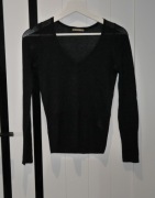 *ORSAY* cienki sweterek metaliczna nitka 34 XS