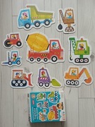 CzuCzu Puzzle Progresywne Pojazdy na Budowie 33 elemenety