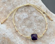 Bransoletka damska ametyst