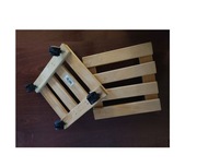 podest wózek stolik drewniana podstawka na kwiaty doniczki choinkę