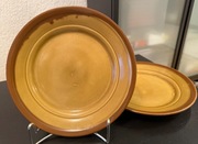 Talerze duże Tułowice vintage PRL 2 sztuki