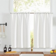 Zazdroska bistro biała 60x90 cm 2 szt - poliester, wygląd lnu