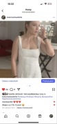 Sukienka biała kremowa tweedowa