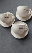 Zestaw 3 filiżanki i spodki Jacobs