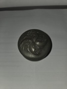 Stare francuskie pudełko cynowe