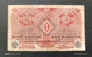 Stary banknot Austro-Węgry 1 korona 1916 rok 