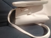 Torebka biała (srebne dodatki) Bershka