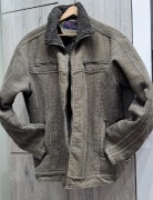 Sztruksowa kurtka pilotka bomberka na baranku