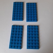 Lego 3035 niebieska Plate 4 x 8 