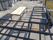 Narożnik tarasowy plus stolik nowy