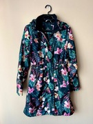 Wzorzysta kurtka parka kwiaty Cropp XS 34 z kapturem 