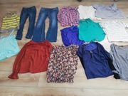 Duża paka ubrań damskich xs, s, m plus kurtka mix