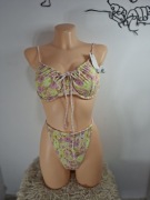  Hunkemöller bikini kwiatowe pastelowe wiązane 