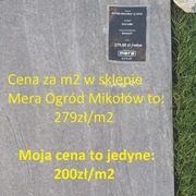 Włoska płyta tarasowa 60x120x2cm - BAZALT , TANIO!