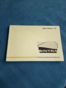 Instrukcja obsługi Opel Sintra