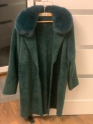 Zielona kurtka, płaszcz, ALPAKA, oversize.